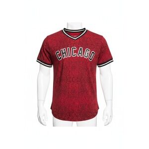 EVOLUTION‎ IN DESIGN Red Chicago 23 Baseball Jersey Shirt Men's Size XL